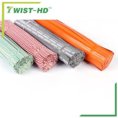 Plastik dan Kertas Pra-cut Twist Tie