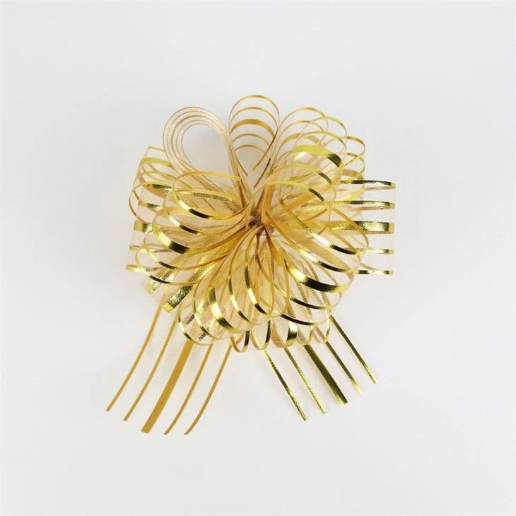 Decorative Bow Tie Polyester Flower Soft Printing Gift Ribbon